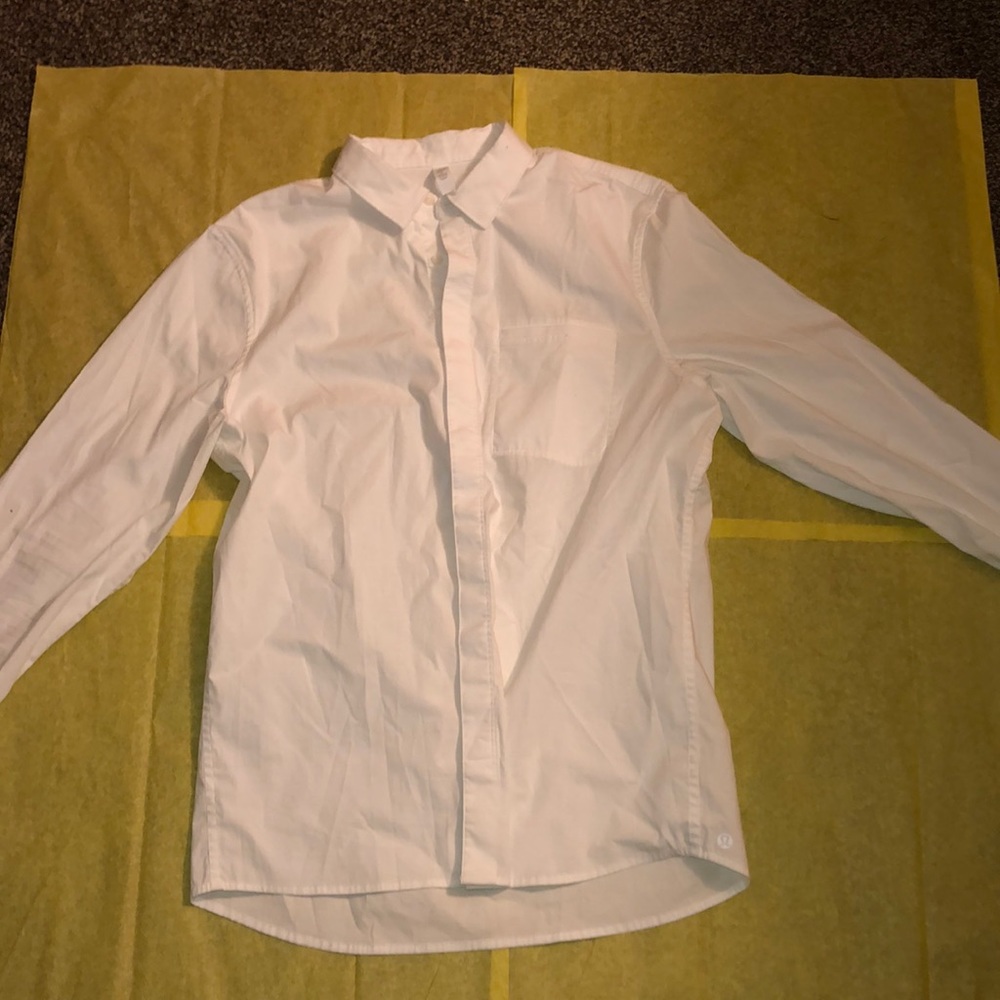 White Long Sleeve Button Down from Lululemon